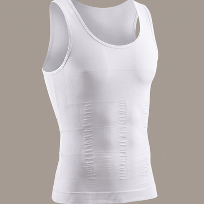 The Rightcut compression vest in white, front view