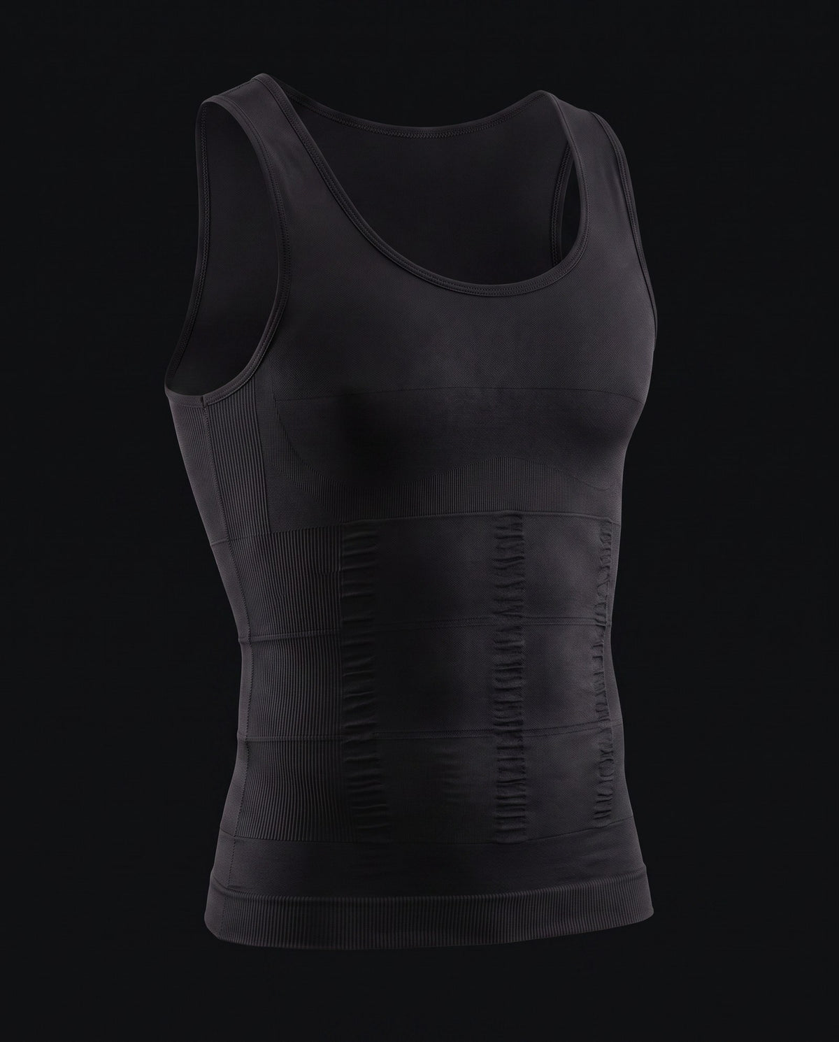 The Rightcut compression tank photographed on a dark studio background